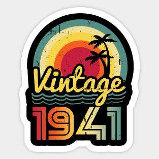 Vintage 1941 Made in 1941 82th birthday 82 years old Gift Sticker